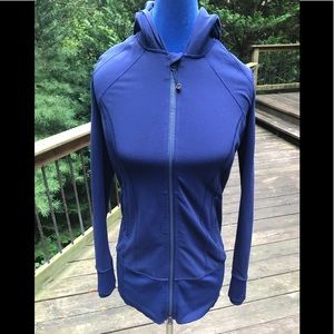 Lululemon navy blue fitted hoodie Sz 8